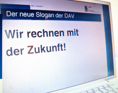 DAV neuer Slogan 