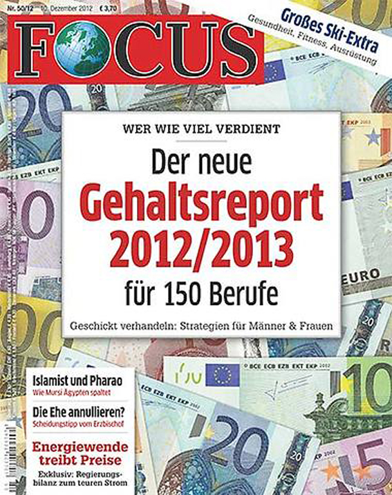 Gehaltsreport 2012 FOCUS 